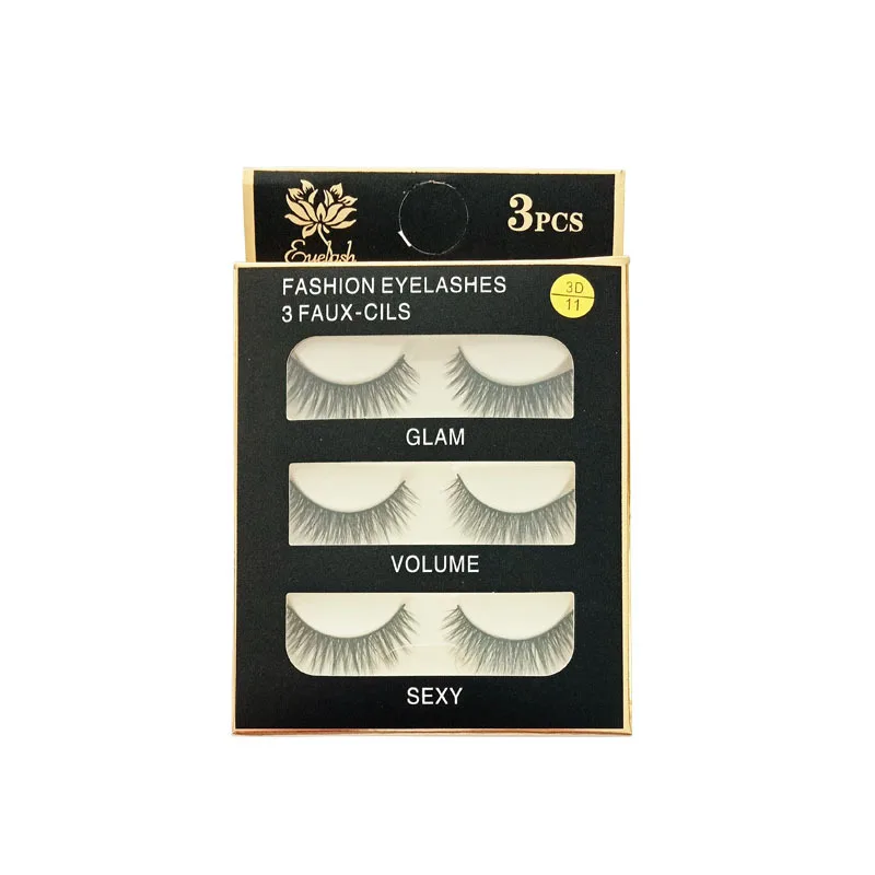 Удлиненные большие Объемные Накладные ресницы толстые натуральные накладные