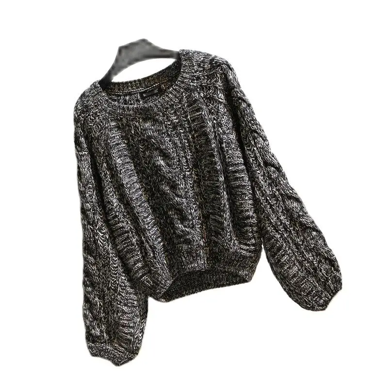 New Women's Twist Sweater Women Sweaters Fashion Jersey Winter Pullover Femmes Jumper Autumn Warm Tops PURPLE BLUE | Женская одежда