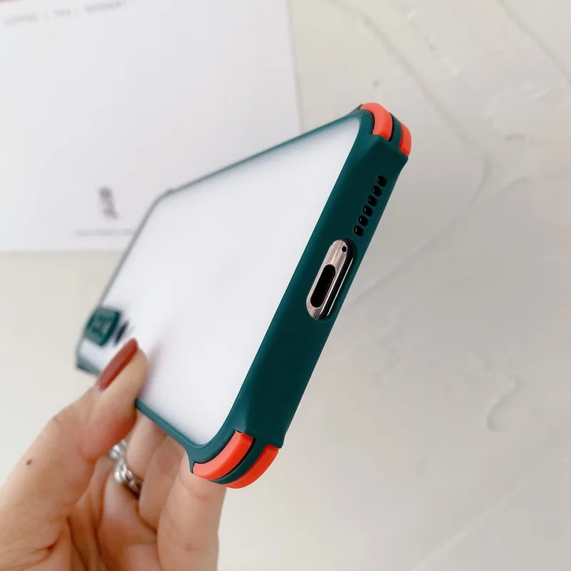

Silicone Shockproof Armor Case For Xiaomi Redmi Note 10 Pro Note 9 Pro Note 8 Pro Mi 9 Mi 10 Mi 11 LITE Poco X3 Matte Back Cover