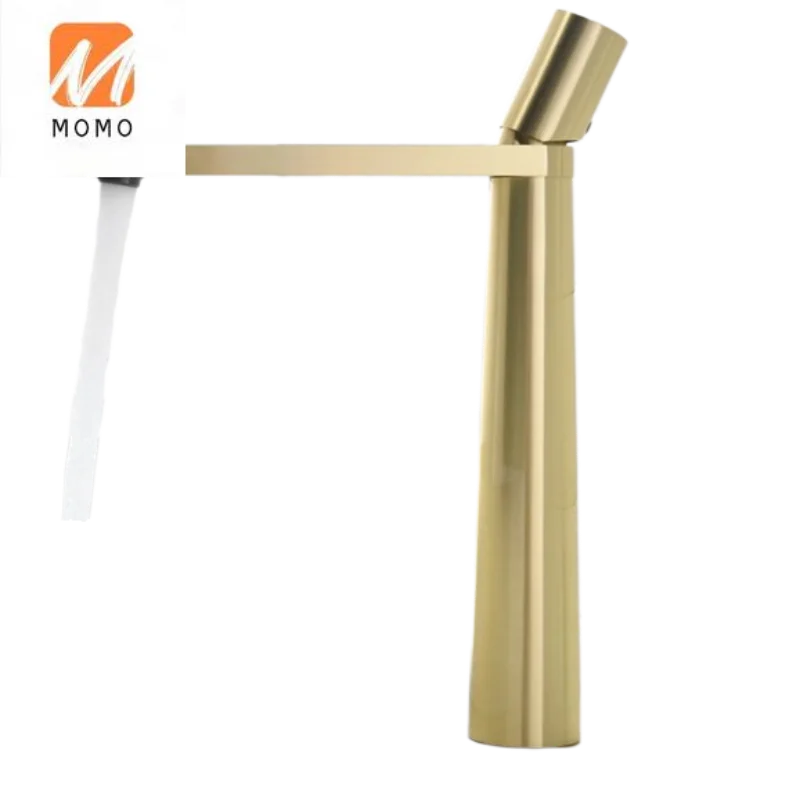 

Golden Hot Cold Water Mixer Faucet Basin Faucet New Fashion Creative Bathroom Brass Mixer Tap