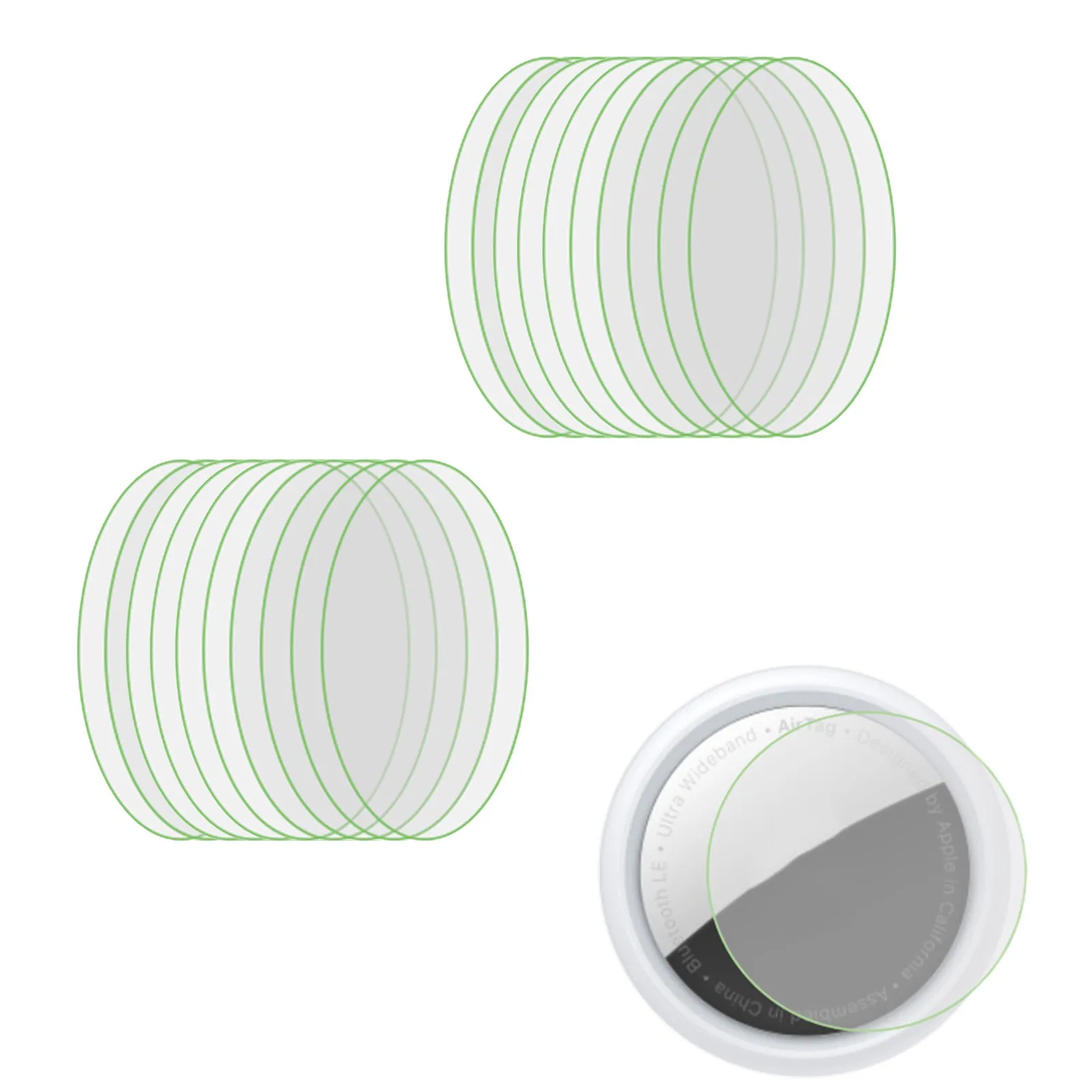 

5/10pcs Soft Protective Film For Airtags Tracker Screen Protector Smart Bracelet Accessories Not Glass Protective Film For Apple