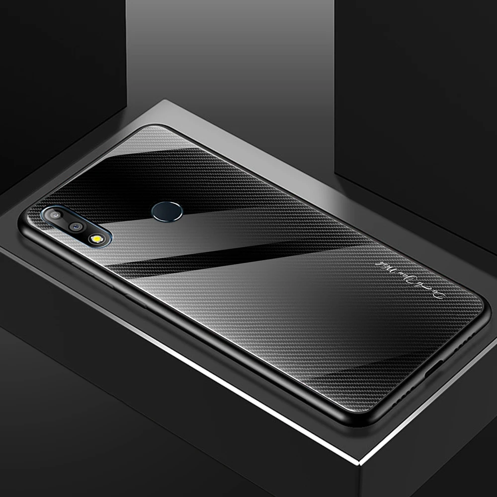 Модный градиентный чехол из закаленного стекла для телефона для ASUS Zenfone max pro m1 zb601kl zb602kl m2 zb631kl zb633kl защитный чехол-накладка