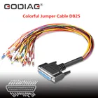 Разноцветный свитер кабель DB25 для Godiag GT100 OBD II, разъем блока управления