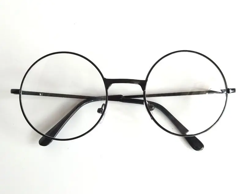

0000 Retro circular spectacle frames for men and women with flat lens sunglasses