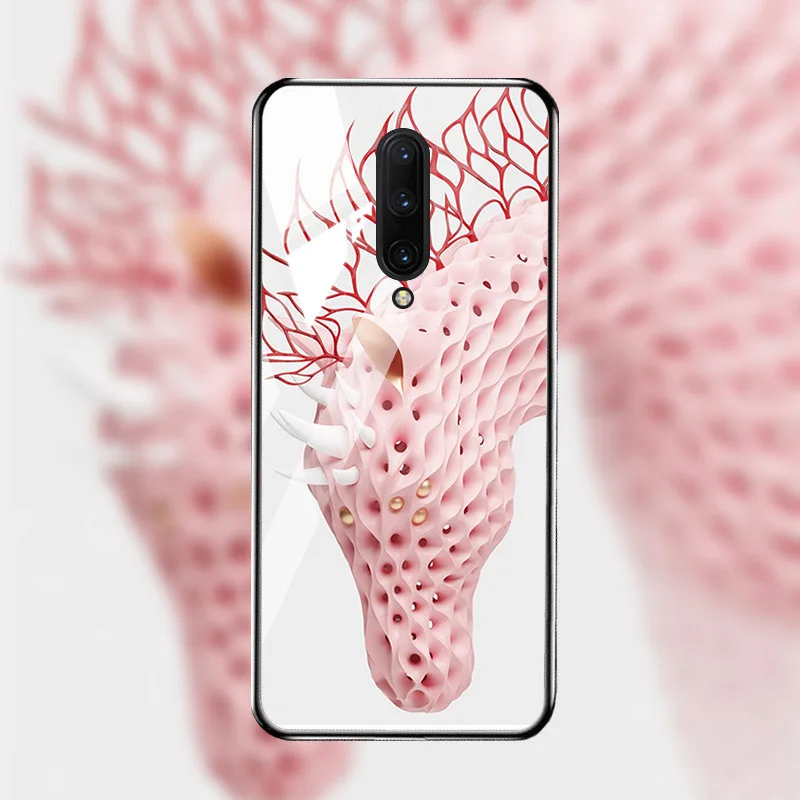 M016 Чехол из закаленного стекла для Oneplus 7T 7 Pro чехол s On для One plus 7T 7 Pro Чехол Coque Funda Bumper Coque для OnePlus 7 Pro - Цвет: M016