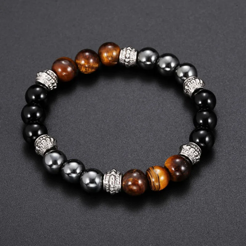 

Fashion Unisex 8mm Beaded Bracelet For Women Bangles Jewellery