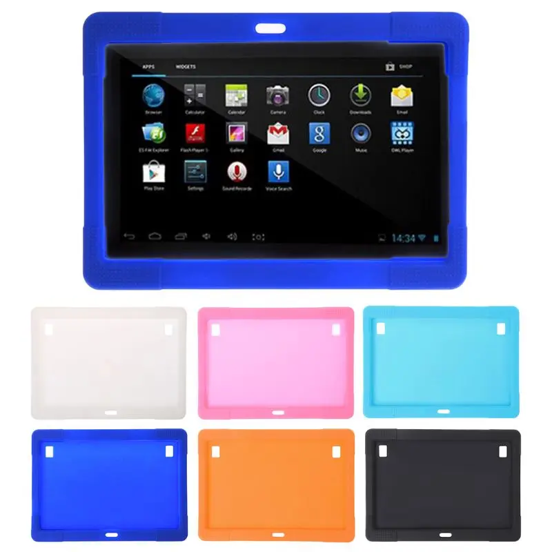 10 1 дюймовый силиконовый чехол для планшета Tab MTK8752 K107 S107 MTK6592 Tablet|Чехлы планшетов и