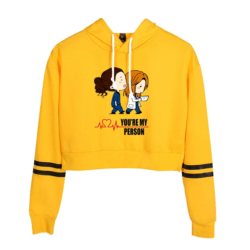 American Tv Series Grey'S Anatomy Hoodies Casual Hoodie You'Re My Person Sweatshirt Pullover Tops XXS-2XL