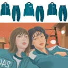 Мужская куртка от источника искусственной кожи Li Zhengjae, одинаковая спортивная одежда, Модель 456 001, худи в национальном стиле на осень, свитер с круглым вырезом