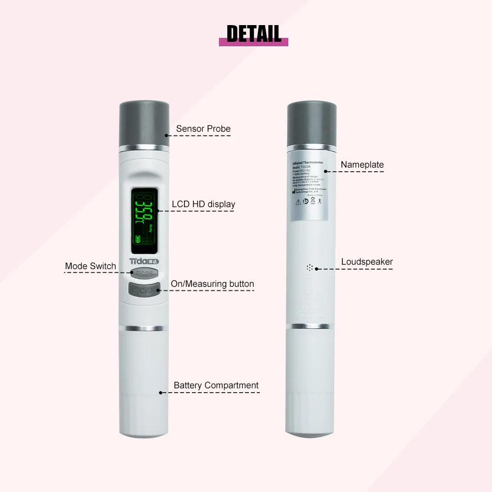 Mini Non-Contact Thermometer Portable Temperature Meter Infrared Thermomete Gun Body Objects Termometro For Home Office Traval |