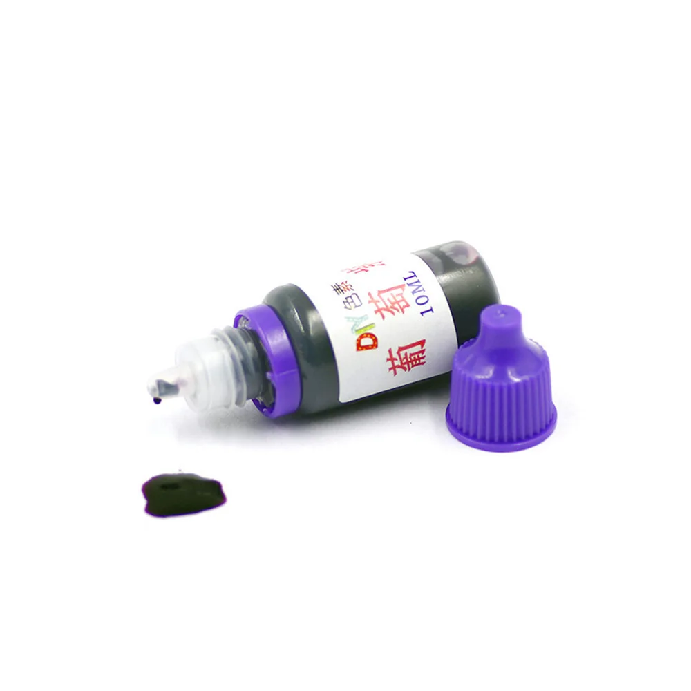 Purple 10 мл слизи амулеты плайтесто красящий пигмент пена резина Кристалл грязи поставка Полимерная глина пушистый слизи вкус жидкая добавка клей - Цвет: Purple