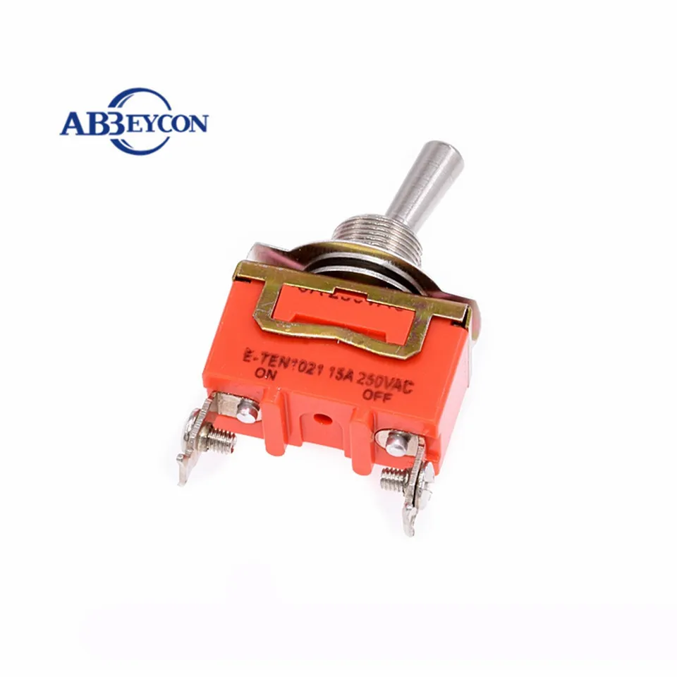 1 шт. высококачественный яркий 2-контактный переключатель SPST 2 15 А 250 В оранжевый