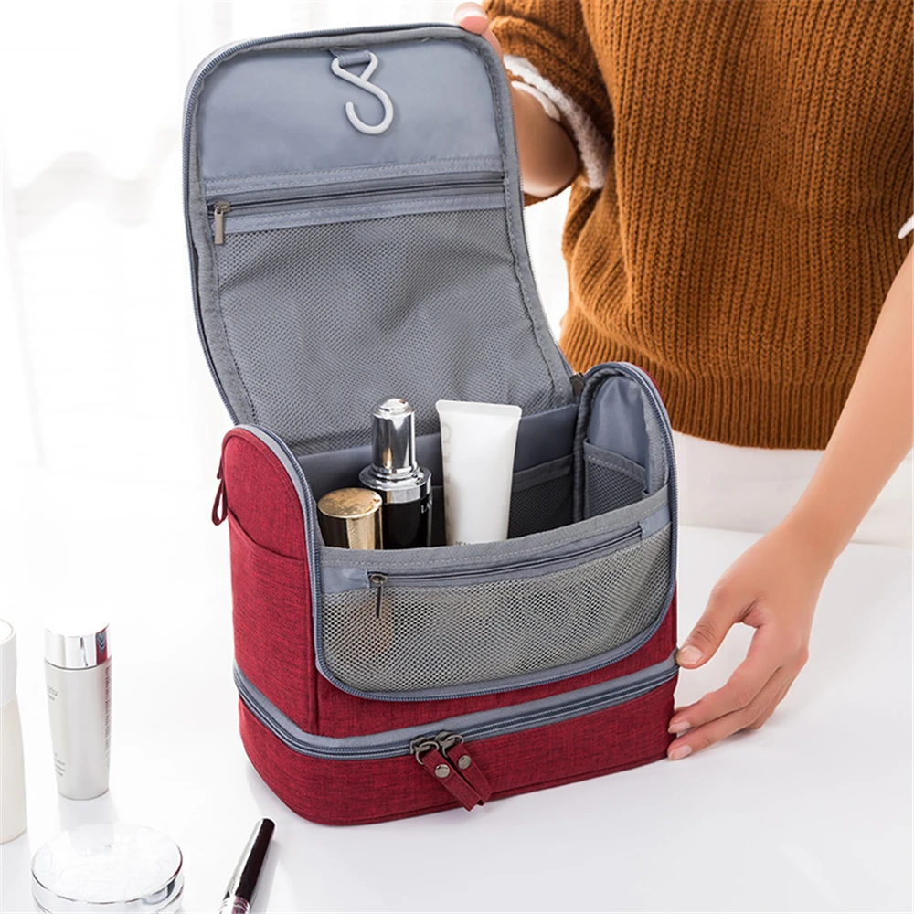 

Fashion Dry and Wet Separation Bag Multi Function Large Capacity Travel Cosmetic Bag Waterproof Mildew proof With Portable Hook