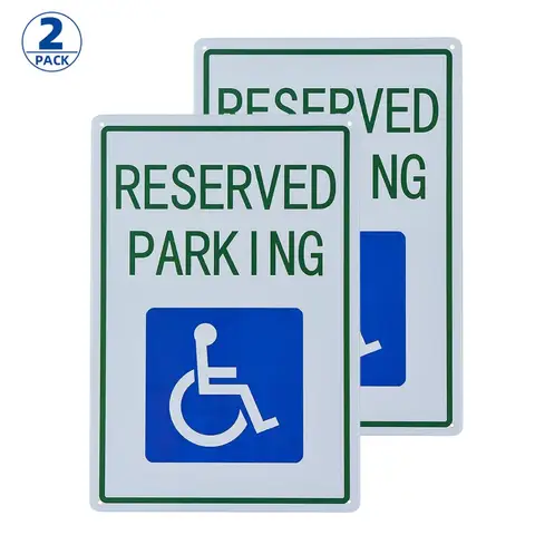Фальшивый парковочный знак для инвалидов, с изображением инвалидной коляски, легко устанавливается, устойчив к атмосферным воздействиям