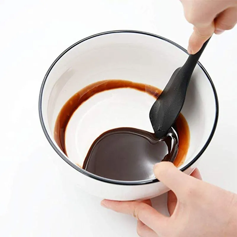 Пищевой силиконовый шпатель для крема антипригарный практичный инструмент