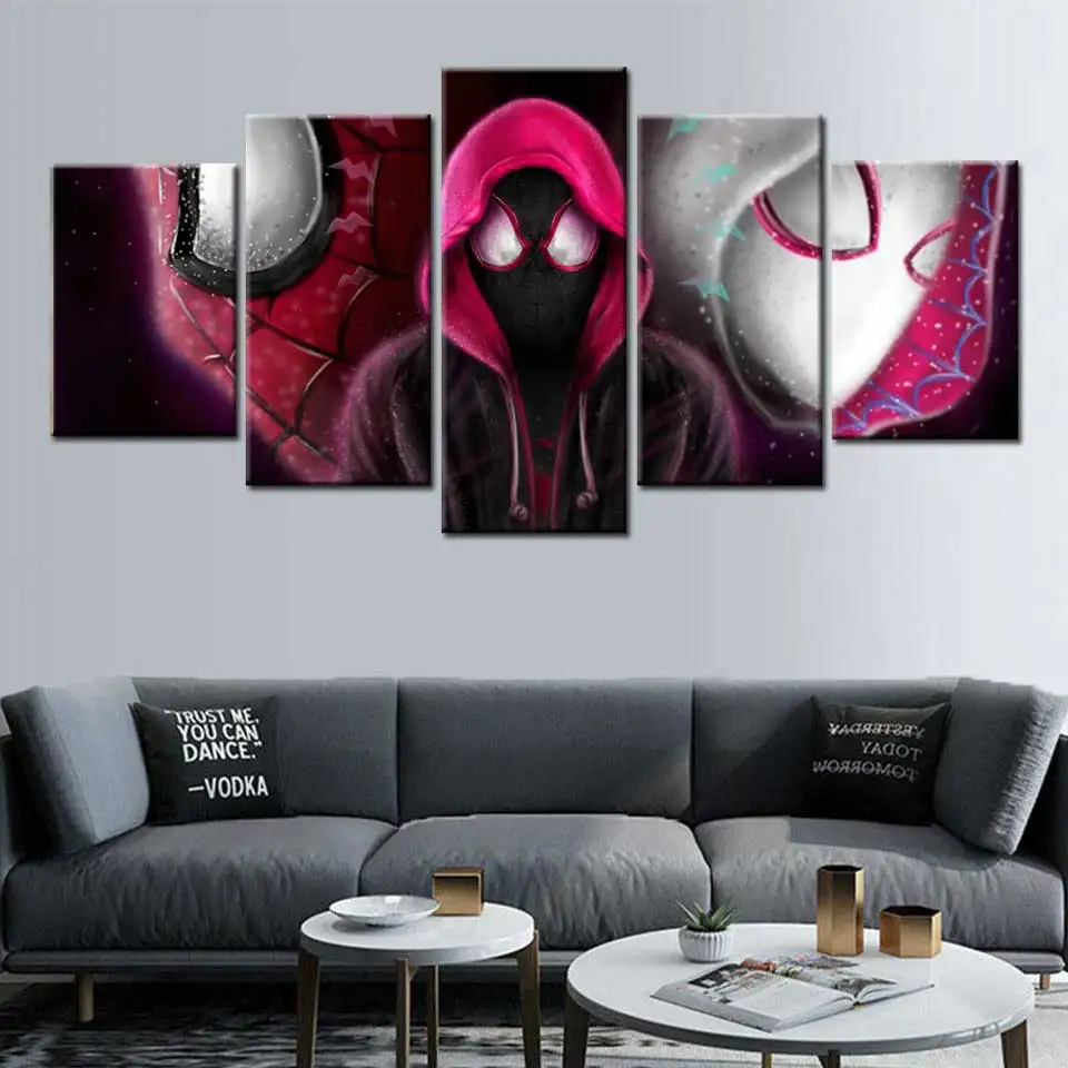 Человек паук фильм плакат Холст Живопись Печать Модульная картина для гостиной