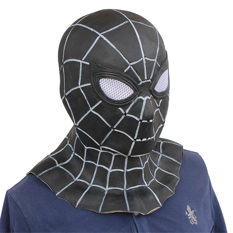 Черный человек-паук латекс унисекс фильм косплей аниме костюм реквизит Взрослых