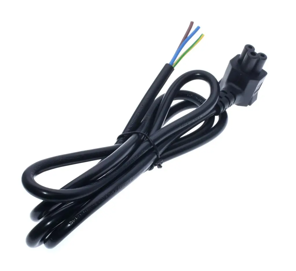 IEC 320 C5 clover leaf right angle 3 Pin Plug For Home appliances VDE Extension Power Cord H05VV-F 3G 0.75MM 250V 10A | Компьютеры и