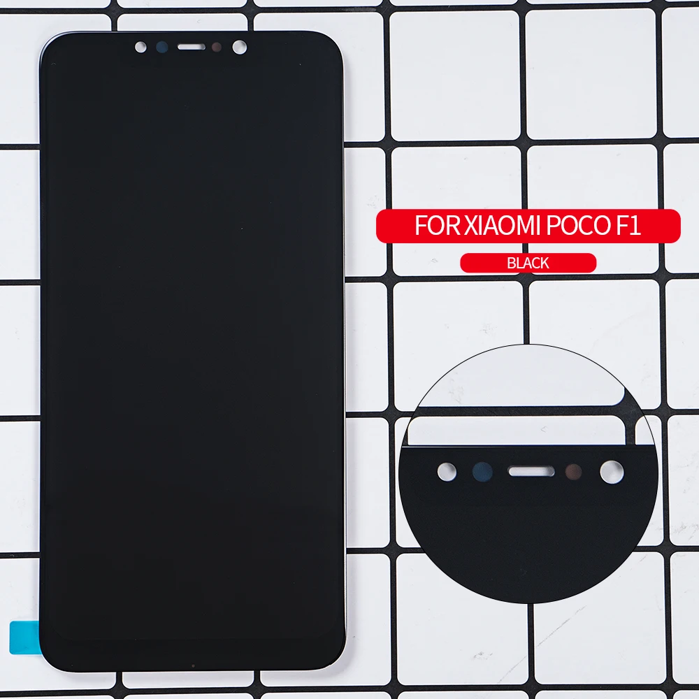 Оригинальный ЖК-дисплей 6 18 дюйма для XIAOMI Pocophone F1 сенсорный экран с рамкой