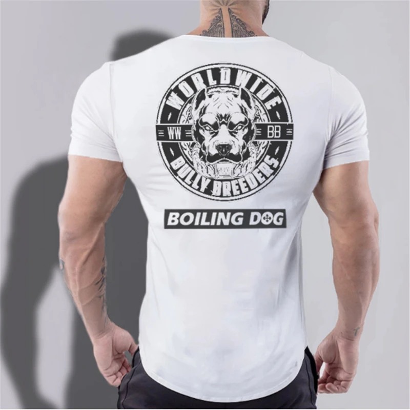 Рубашка мужская хлопковая с короткими рукавами тренировочная одежда для