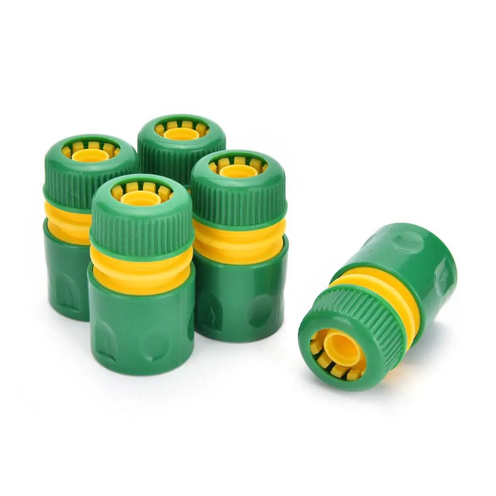 34mm 1/2" Hose Pipe Fitting Set Quick Yellow Water Connector Adaptor Garden Lawn Tap Water Pipe Connectors