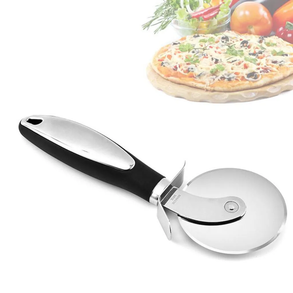 Нержавеющая сталь круглый нож для пиццы торт Ножи Кухня из нержавеющей стали