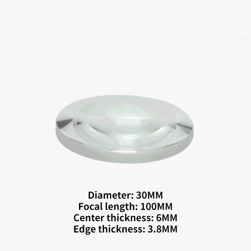 

K9 Plano Convex Diameter 30mm Focal Length 100mm Optical Film Large Glass Plano Convex Lens Convex Lenses Spherical Plano