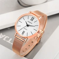 2021 minimalist womens fashion ultra thin watches simple women business stainless steel mesh belt quartz watch relogio feminino