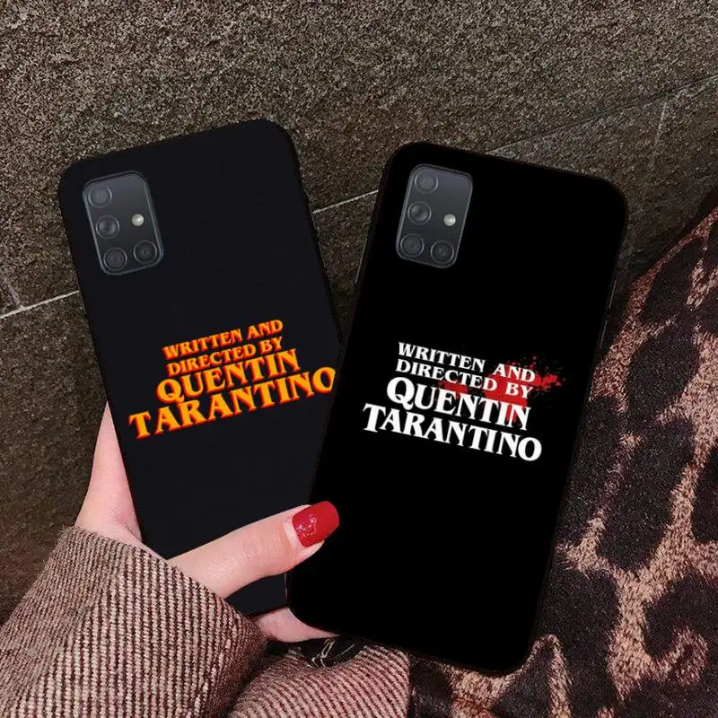 

Written Directed Quentin Tarantino Coque Shell Phone Case For Samsung A10 A20 A30 A40 A50 A70 A80 A71 A91 A51 A6 A8 2018