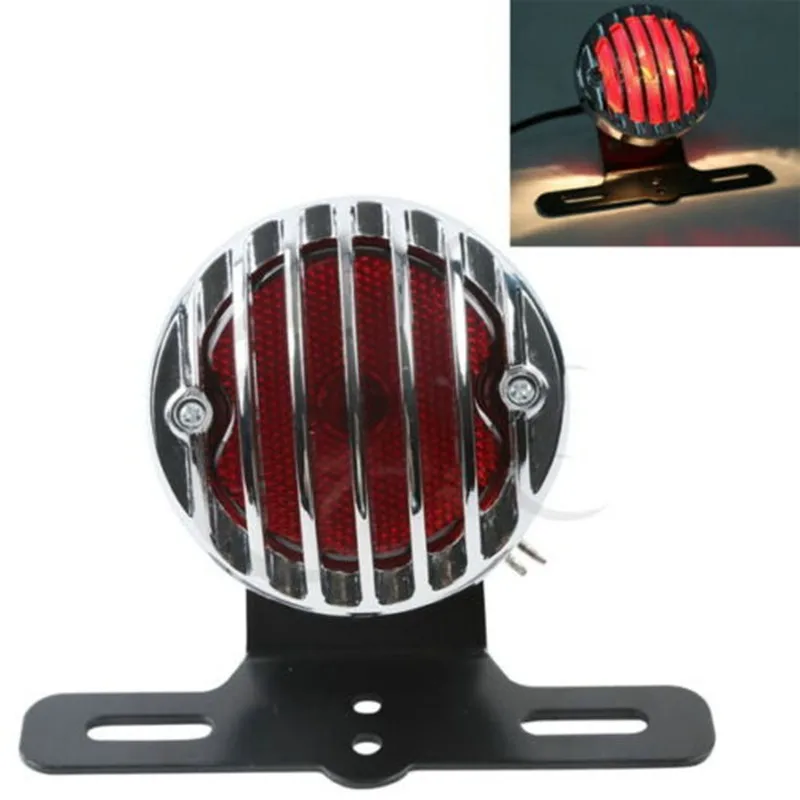 

Светодиодный задний фонарь для мотоцикла, Кронштейн номерного знака для Harley Bobber Chopper Rat Hot Custom Black/Chrome