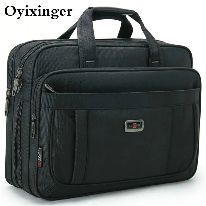 

Classic Men Laptop Hand bags Male High Quality Durable Oxford Cloth Business Shoulder Bag Office Bags Women 15" Computer Handbag