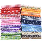 56 шт. 25*25 см цветочный узор в полоску 100% хлопок ткань с принтом пэчворк для рукоделия изготовления Тильда Ткань для шитья