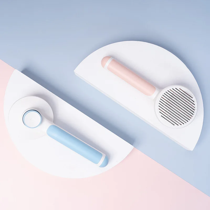 

Dog Hair Removal Comb Grooming Cats Comb Pet Products Cat Flea Comb Pet Comb for Dogs Grooming Toll Automatic Hair Brush Trimmer