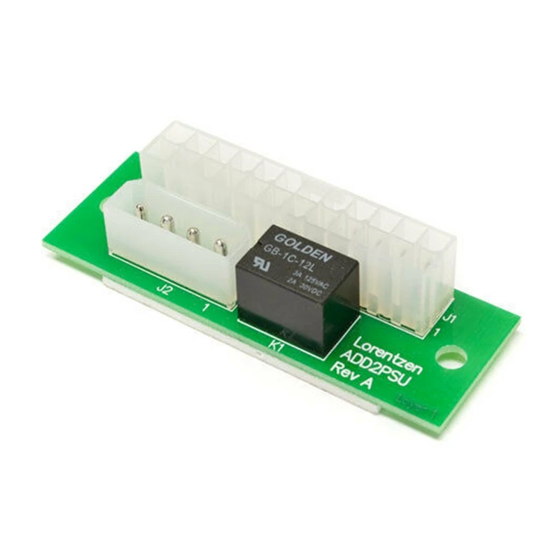 

Dual PSU Power Supply Sync Connector Add2Psu ATX 24Pin to 4Pin Molex Synchronous Connector Riser Cable Miner Mining