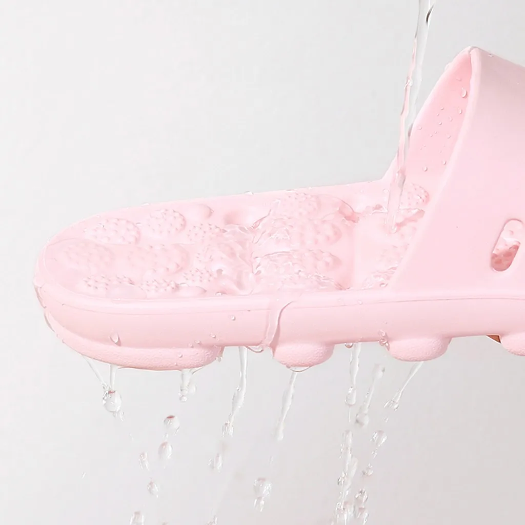 Женские массажные шлепанцы для душа летняя пляжная повседневная обувь дома и