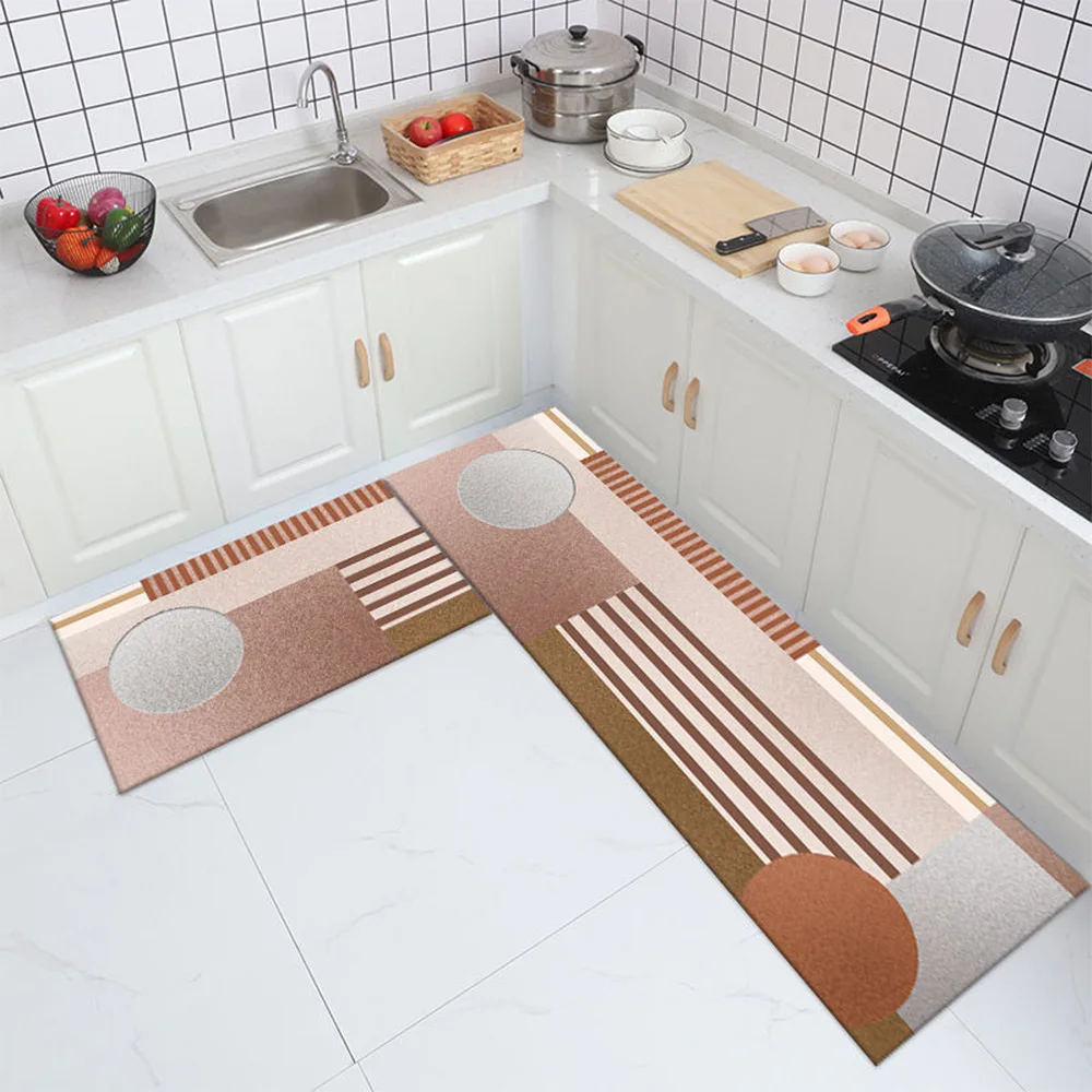 

Stylish Nordic Kitchen Non-Slip Absorbent Floor Mat Bathroom Bedroom Door Mat Home Decoration