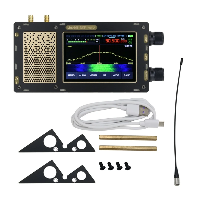 Зарегистрированный приемник 50 кгц-2 ГГц V1.10C Malachite SDR радиоприемник DSP 3 5 дюймовый