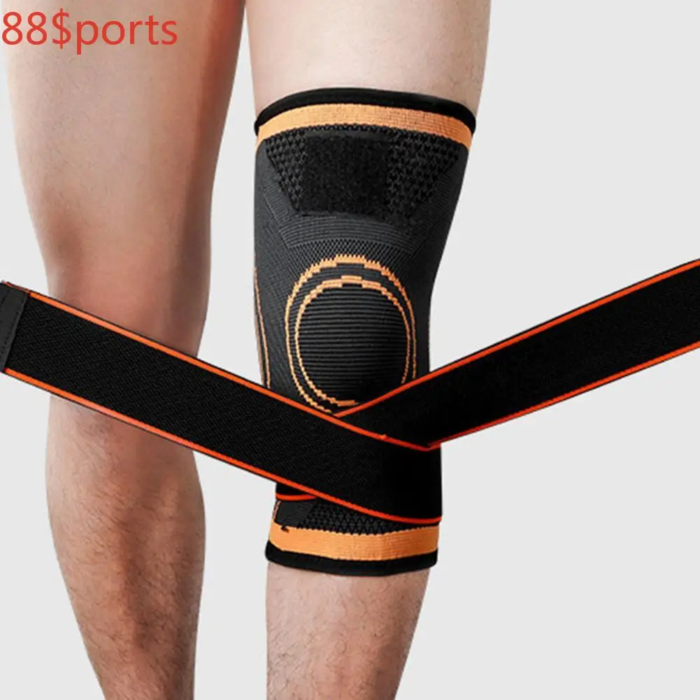 

1PC Sports Kneepad Men Pressurized Elastic Knee Pads Support Fitness Gear Basketball Volleyball Brace Protector