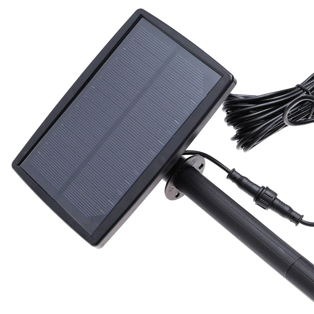 New Solar Power Water Fountain Inserted Line Length 5 Meters Panel For Garden Pool Submersible |