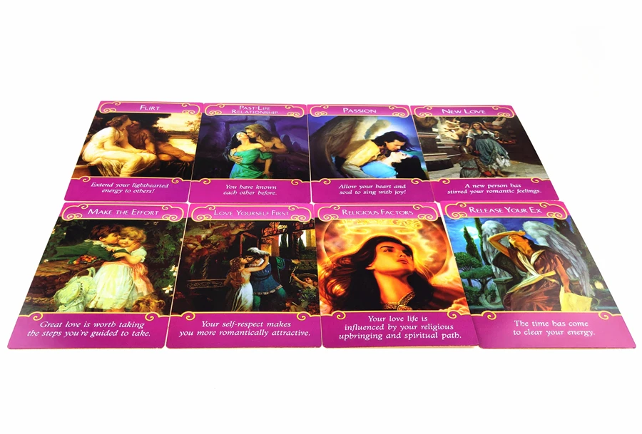 2019 Full English Romance oracle cards deck mysterious Angels tarot guidance -divination fate fortune card game |