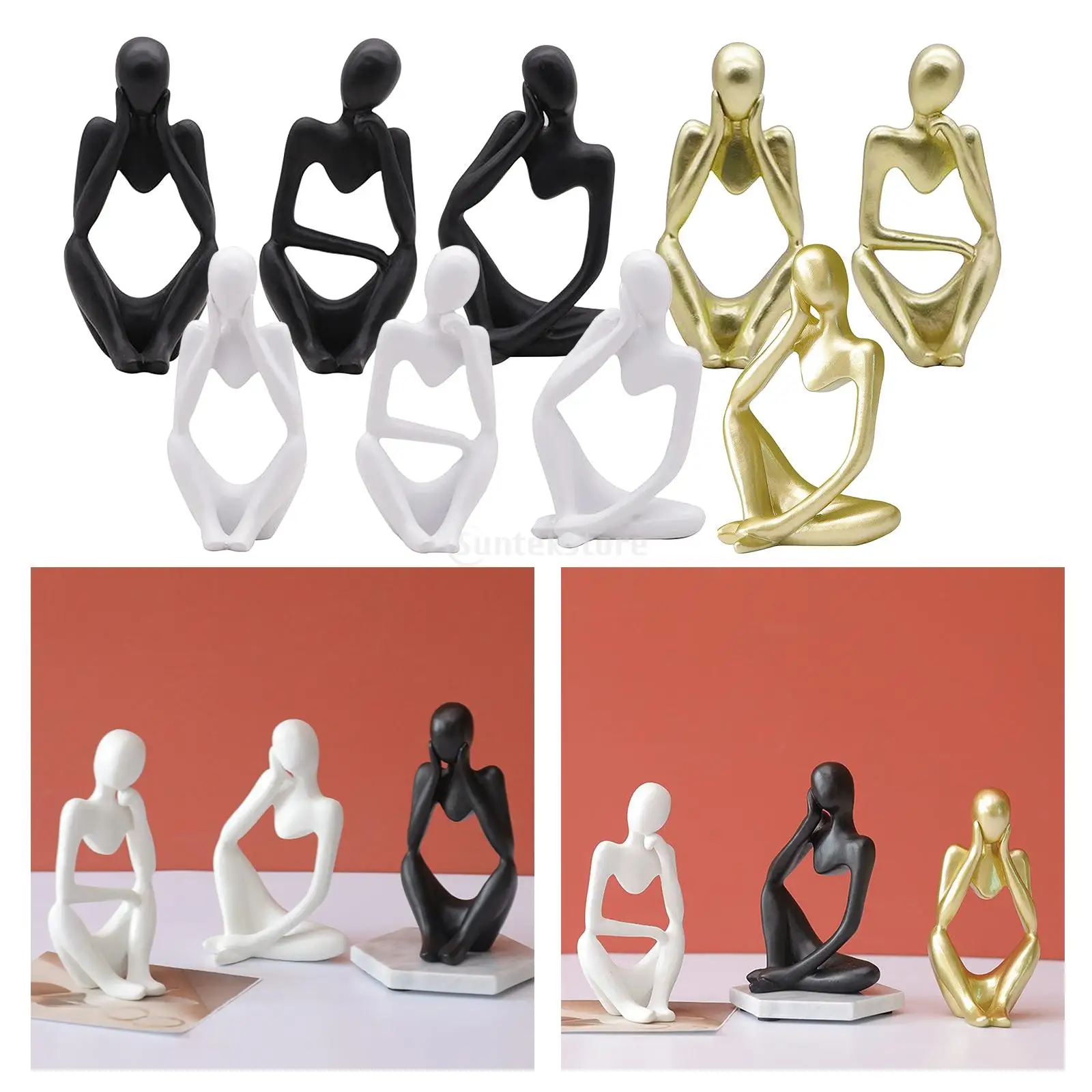 

Статуя истончика, абстрактная фигурка, скульптура, маленькие орнаменты, статуя из смолы, ремесла для дома, украшение для дома, современные Ф...