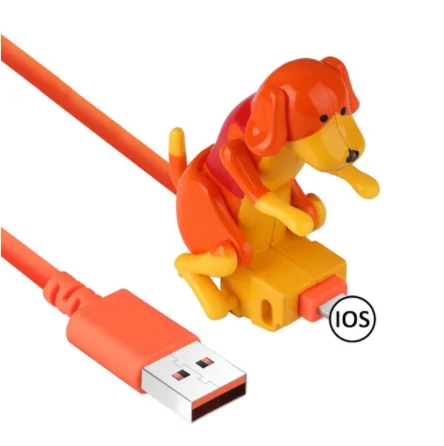 

Funny Humping Dog Fast Charger Cable Mobile Phone Cable Cute Sports Rogue Dog Fast Charging Power Date Cable USB Gift