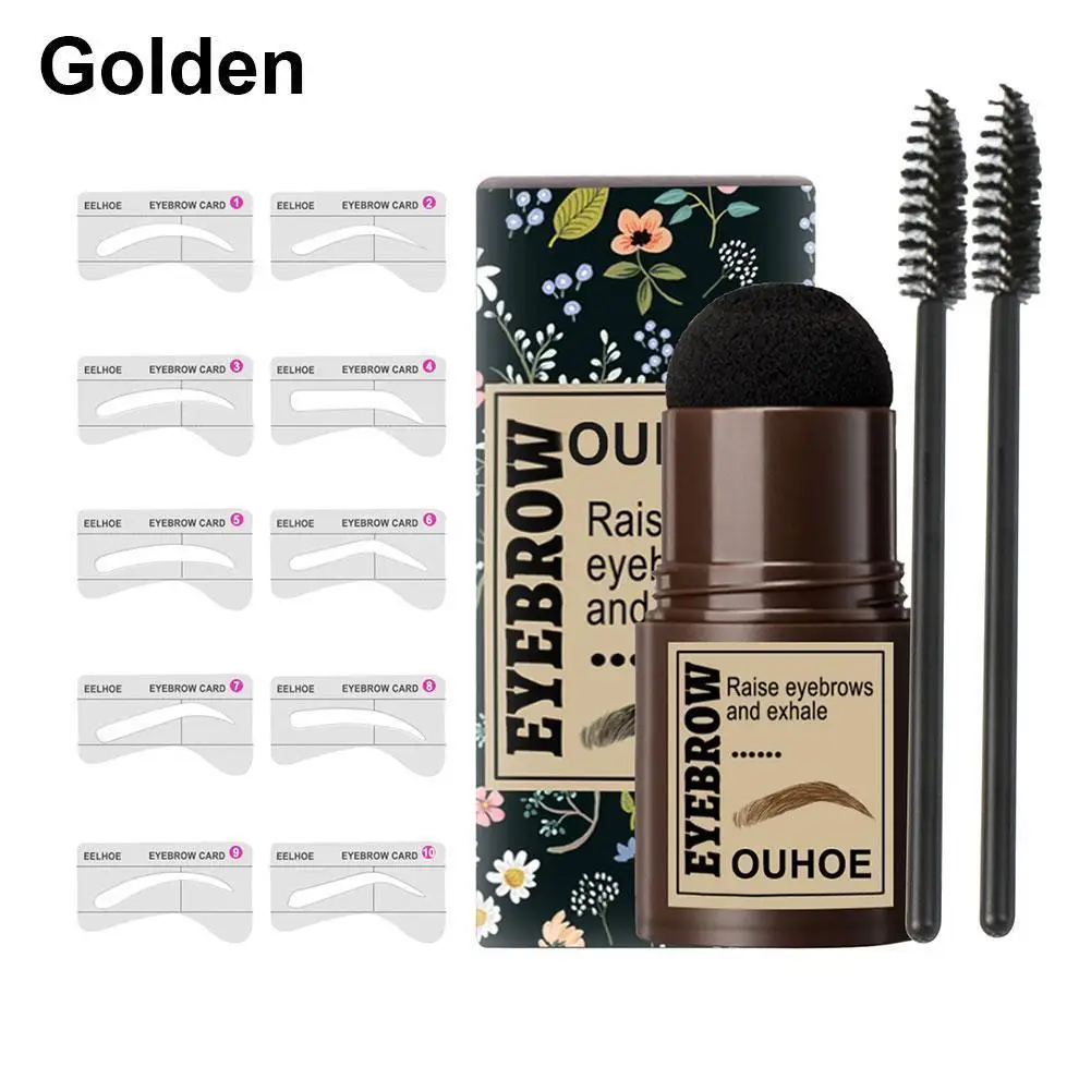 

One Step Eyebrow Stamp Shaping Kit 6 Kind Eyebrow Stencil Shaping Makeup Kit Eye Brow Gel Stamp Perfect Eyebrow in Seconds