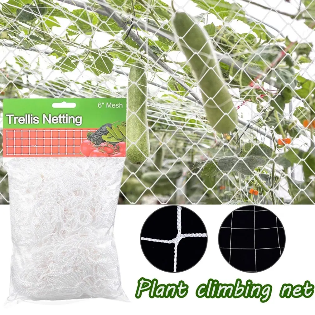 

1.67*5m/1.67*10m /3*10m 1.3*2.7m Plant Trellis Netting Heavy-Duty Polyester Plant Support Vine Climbing Hydroponics Garden Net