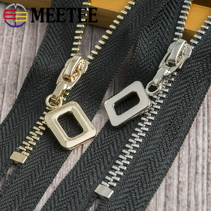 4 шт. Meetee автоматический замок 3 # Металлические молнии 20 см золотые зубы закрытые