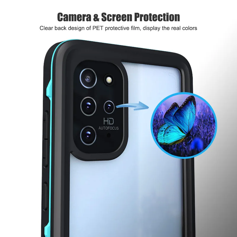 Водонепроницаемый чехол для телефона Galaxy S20 S10 S9 Plus 360 защитные противоударные