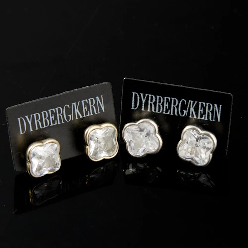 Горячая, модные DYRBERG/KERN изысканные сверла для вспышки, маленькие серьги сливового типа