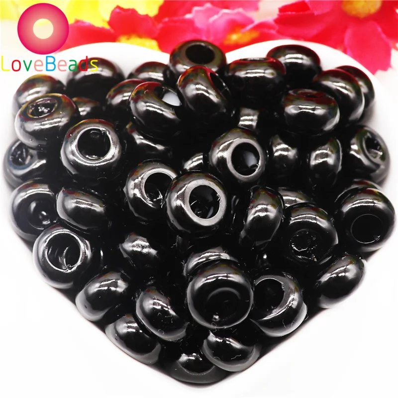 

50Pcs Set Multicolor Acrylic Resin Murano Round Loose Spacer Beads for Women Bracelet DIY Snake Chain Jewelry Making Beads Bulk