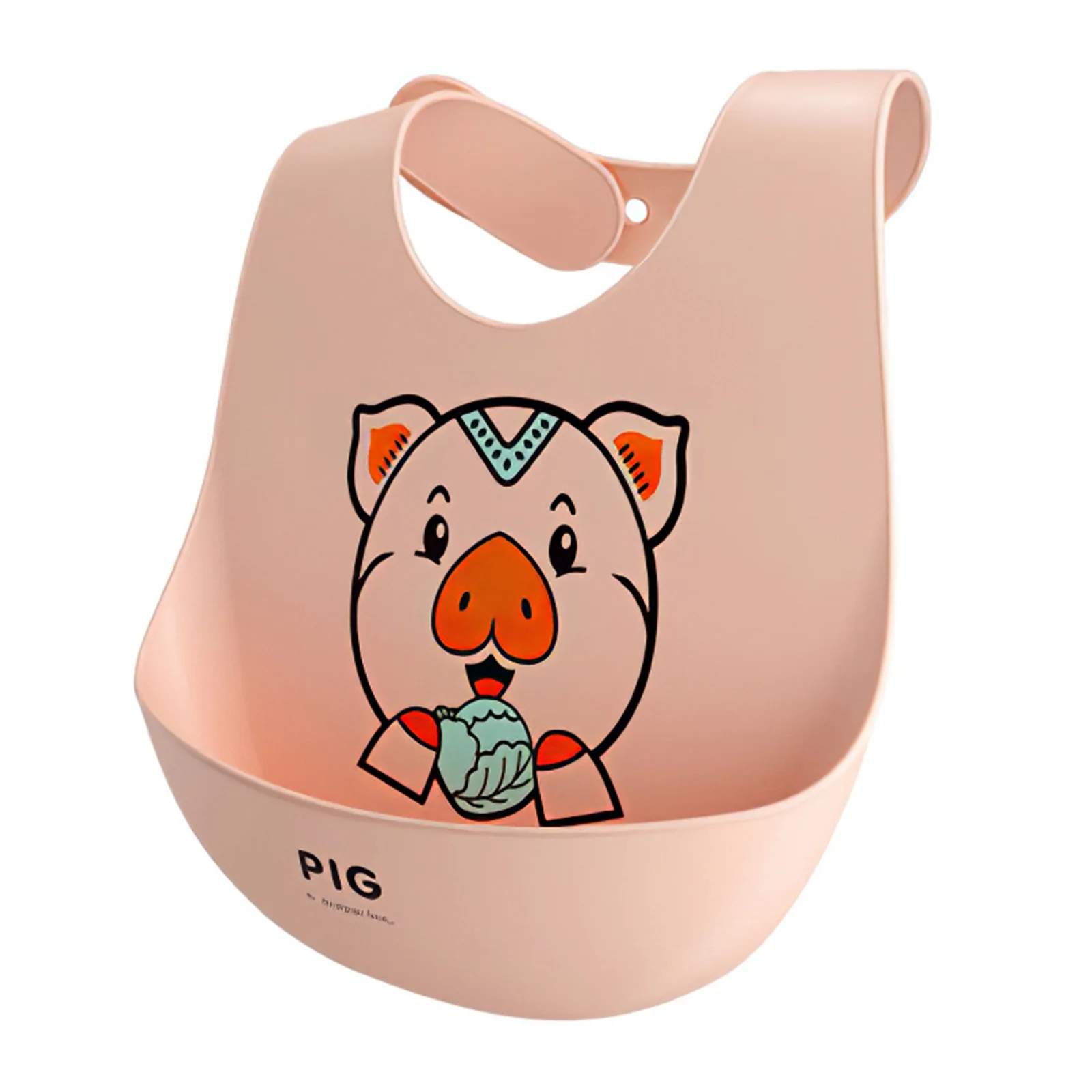 

Cute Cartoon Baby Silicone Feeding Bib Adjustable Waterproof New Born Aprons Soft Colorful Saliva Dripping Bibs Burp Scarf