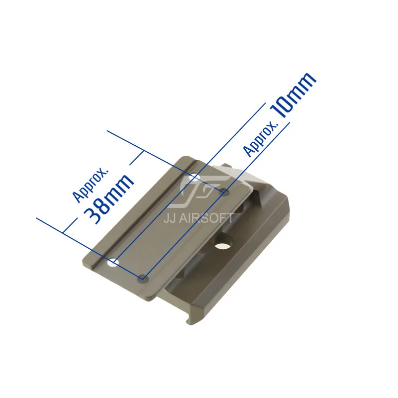 Крепление TARGET F1 для JJ Airsoft T1/T-1/T2/T-2/TARGET TR02 Red Dot(черный/коричневый